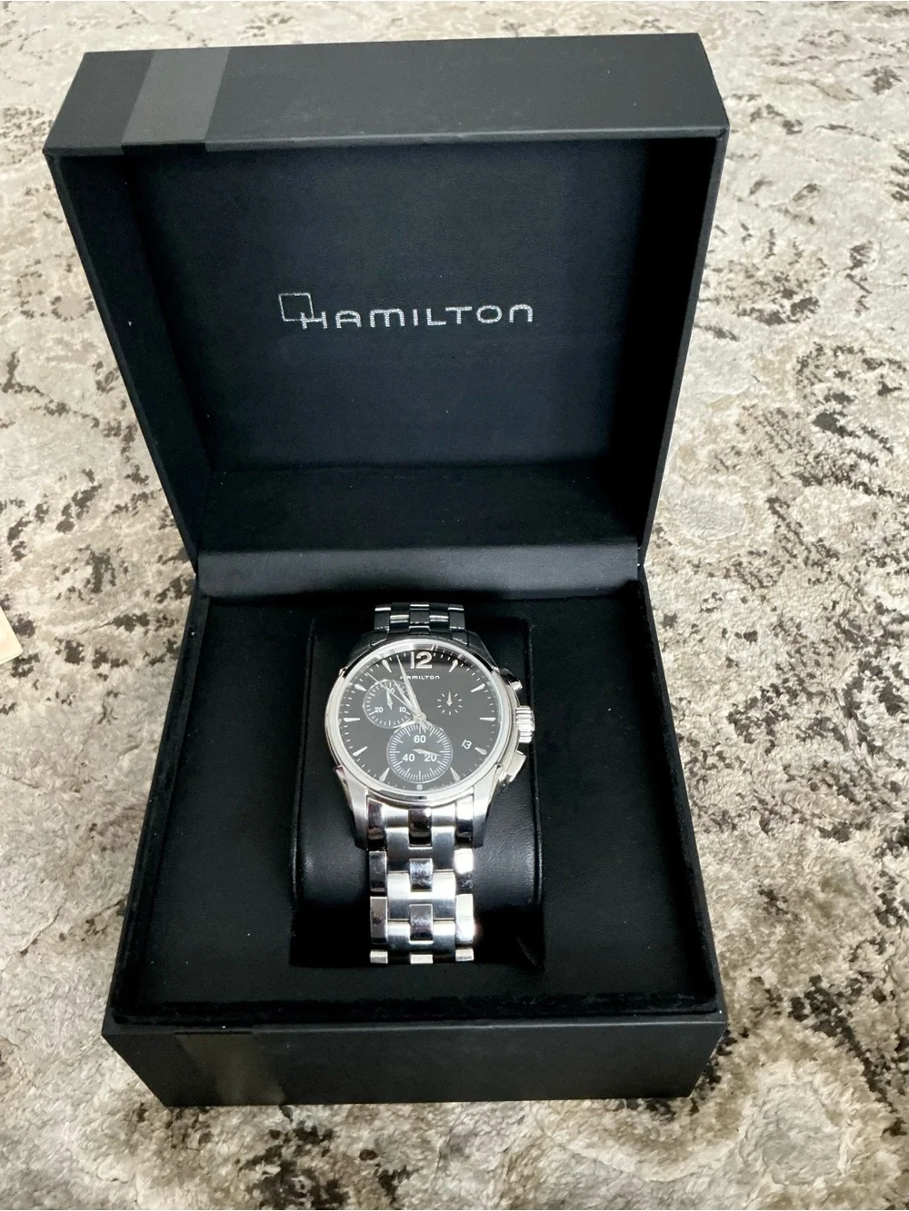 BIG and BEAUTIFUL Hamilton Men's Silver Stainless Steel Watch 🔥